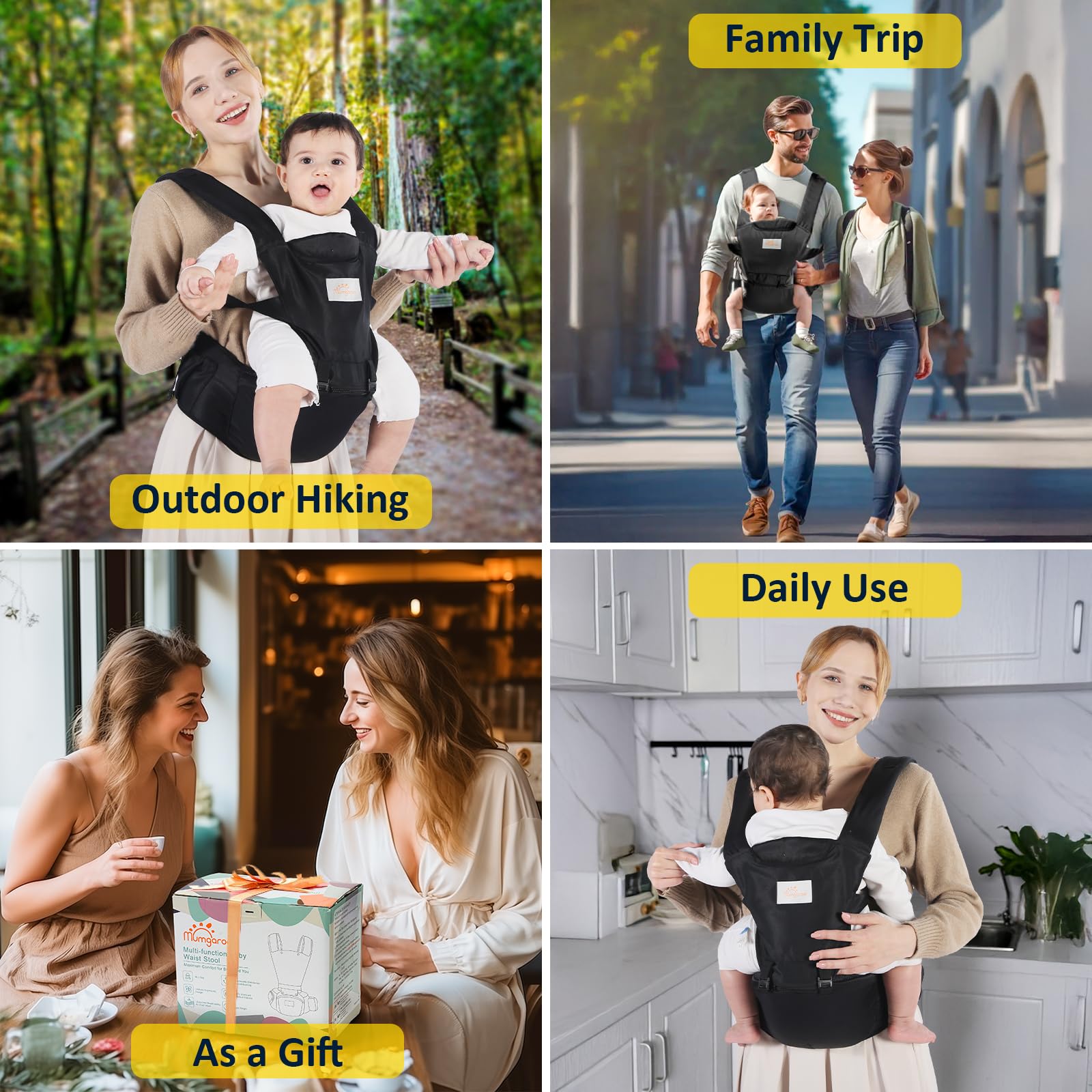 Mumgaroo newborn-to-toddler carrier offers long-term comfort