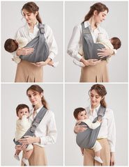 Mumgaroo sling with adjustable shoulder straps distributing weight evenly
