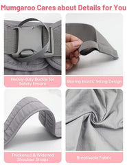 Mumgaroo ultralight sling folded compactly for portability