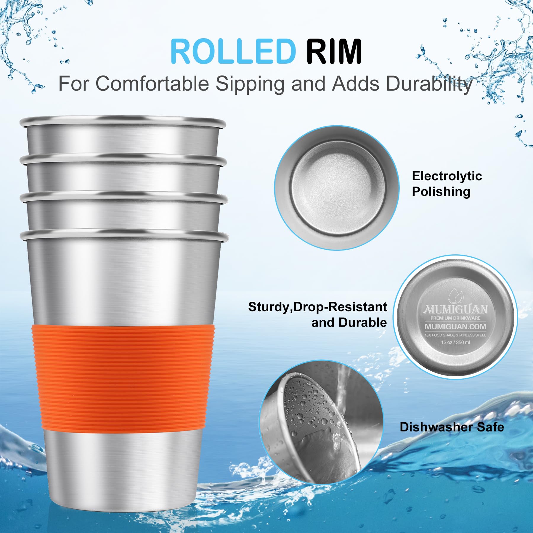MUMIGUAN stackable cups are ideal for camping and on-the-go hydration.