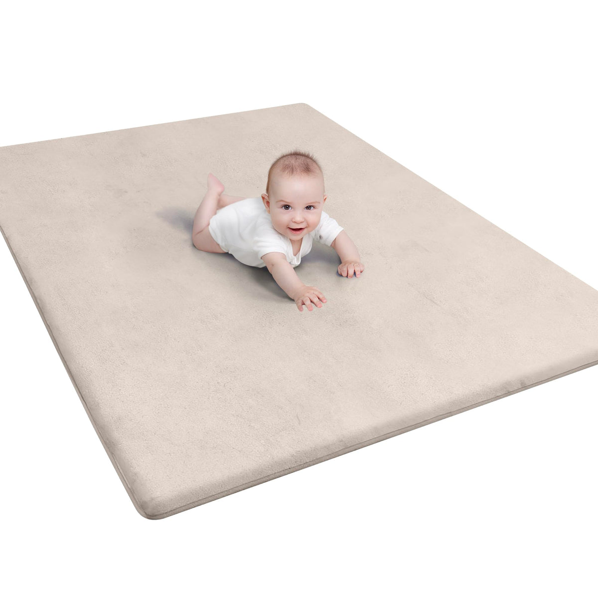 Mummentos Baby Play Mat with memory foam cushion for comfy tummy time