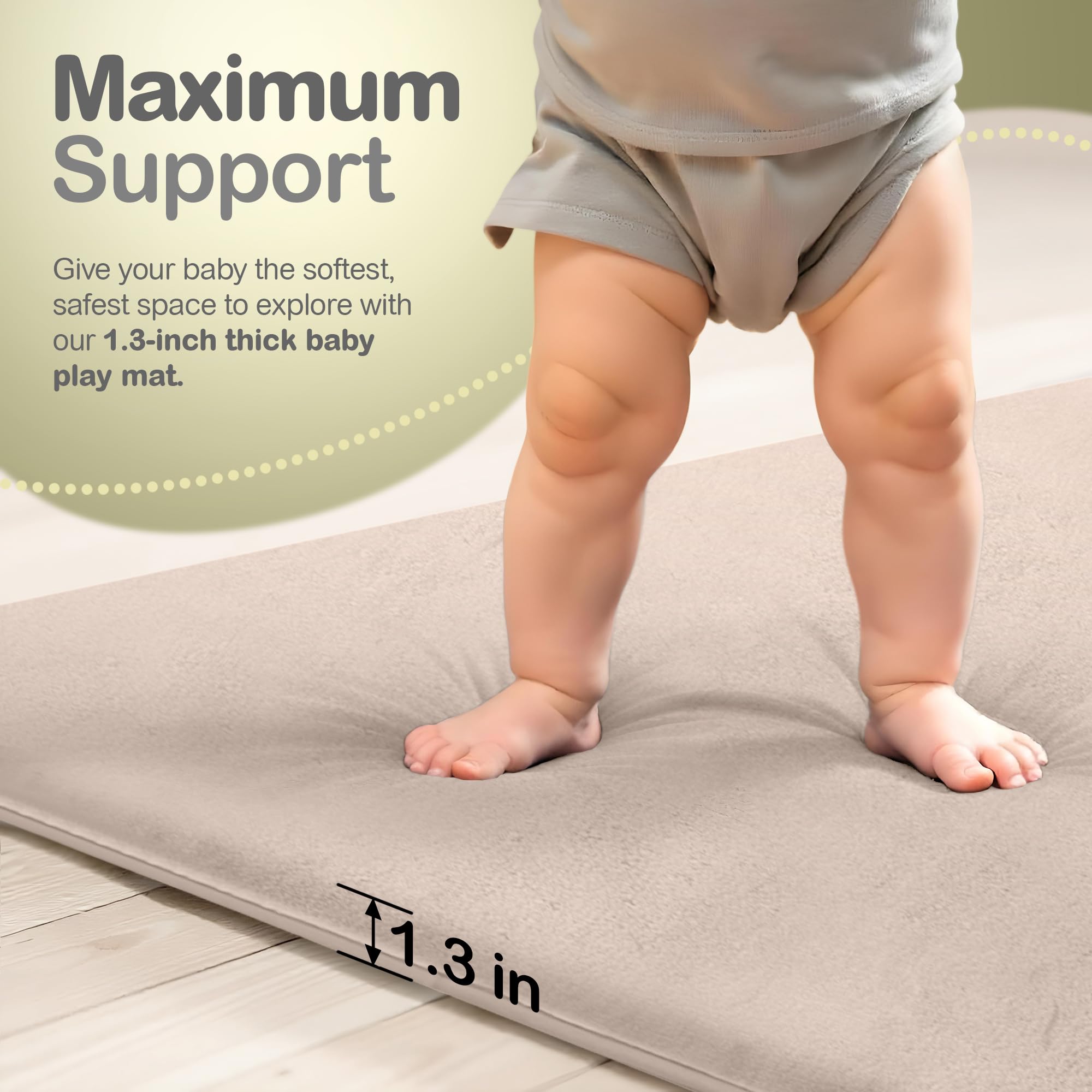 Mummentos Baby Play Mat uses non-toxic materials for safe, gentle play