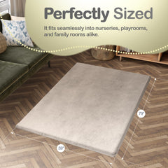 Mummentos Baby Play Mat spacious 59x79 inches for infant exploration