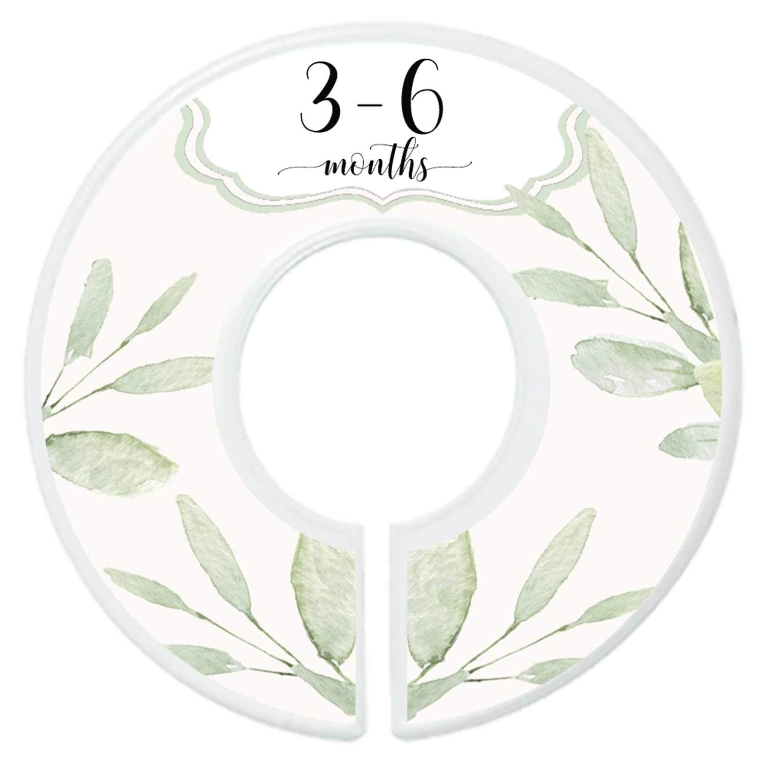 Mumsy Goose dividers hanging on a nursery rod for simple organization.