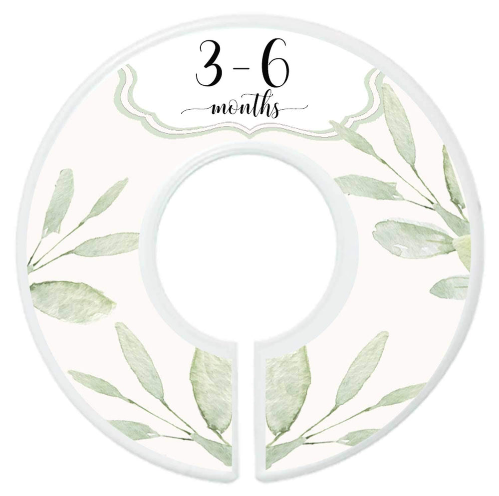 Mumsy Goose dividers hanging on a nursery rod for simple organization.