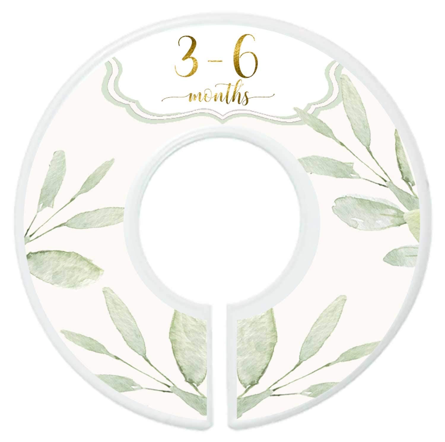 Mumsy Goose greenery-themed divider set blends with nursery decor.