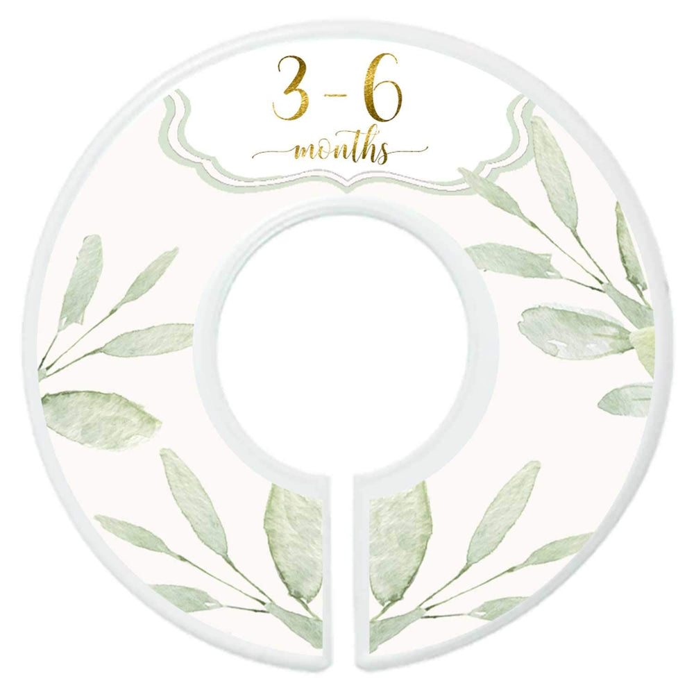 Mumsy Goose greenery-themed divider set blends with nursery decor.