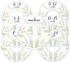 Mumsy Goose baby girl dividers with botanical greenery offer double-sided readability for easy organization.