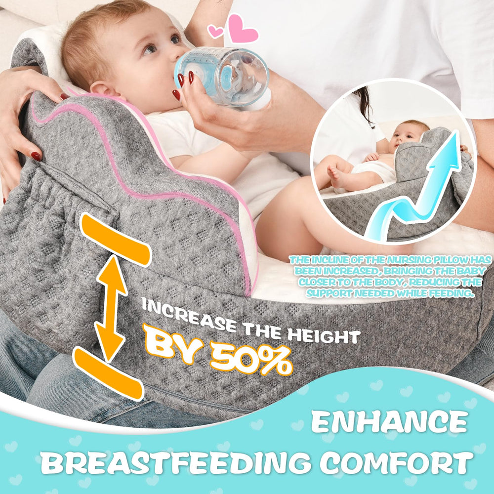 Mumykids thickened nursing pillow arm pillow provides soft forearm support during feeds
