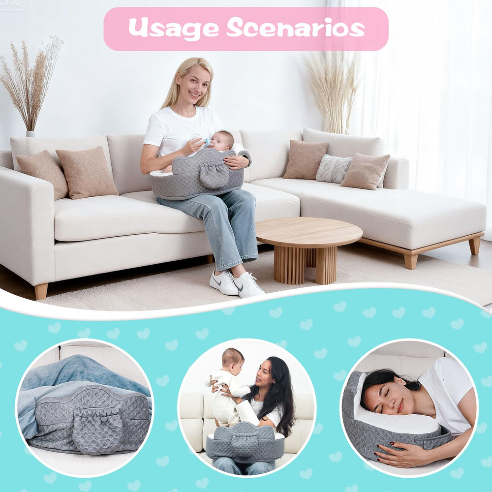 Mumykids thickened nursing pillow dimensions indicate wide lying area