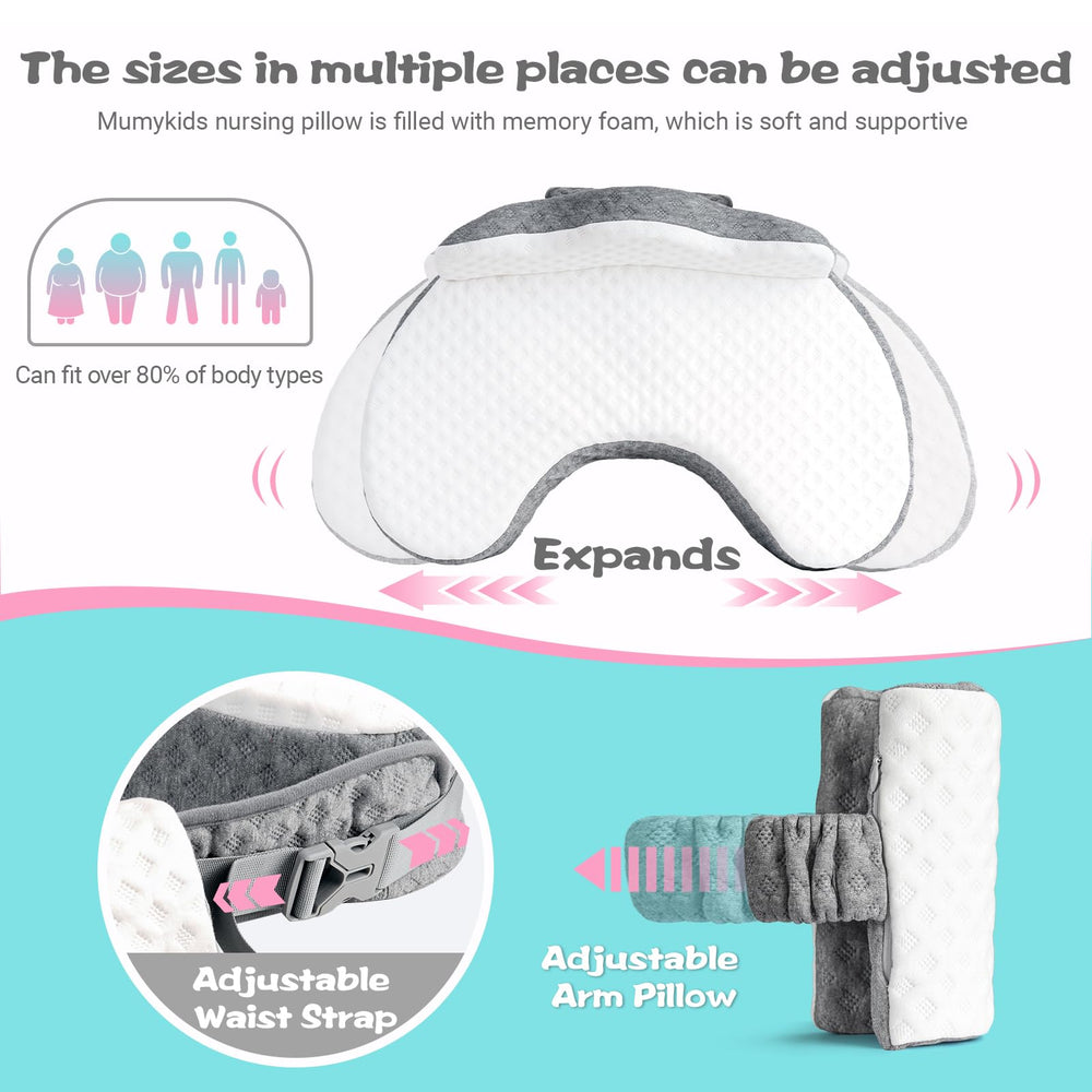 Mumykids thickened nursing pillow memory foam offers soft, supportive comfort during long nursing sessions