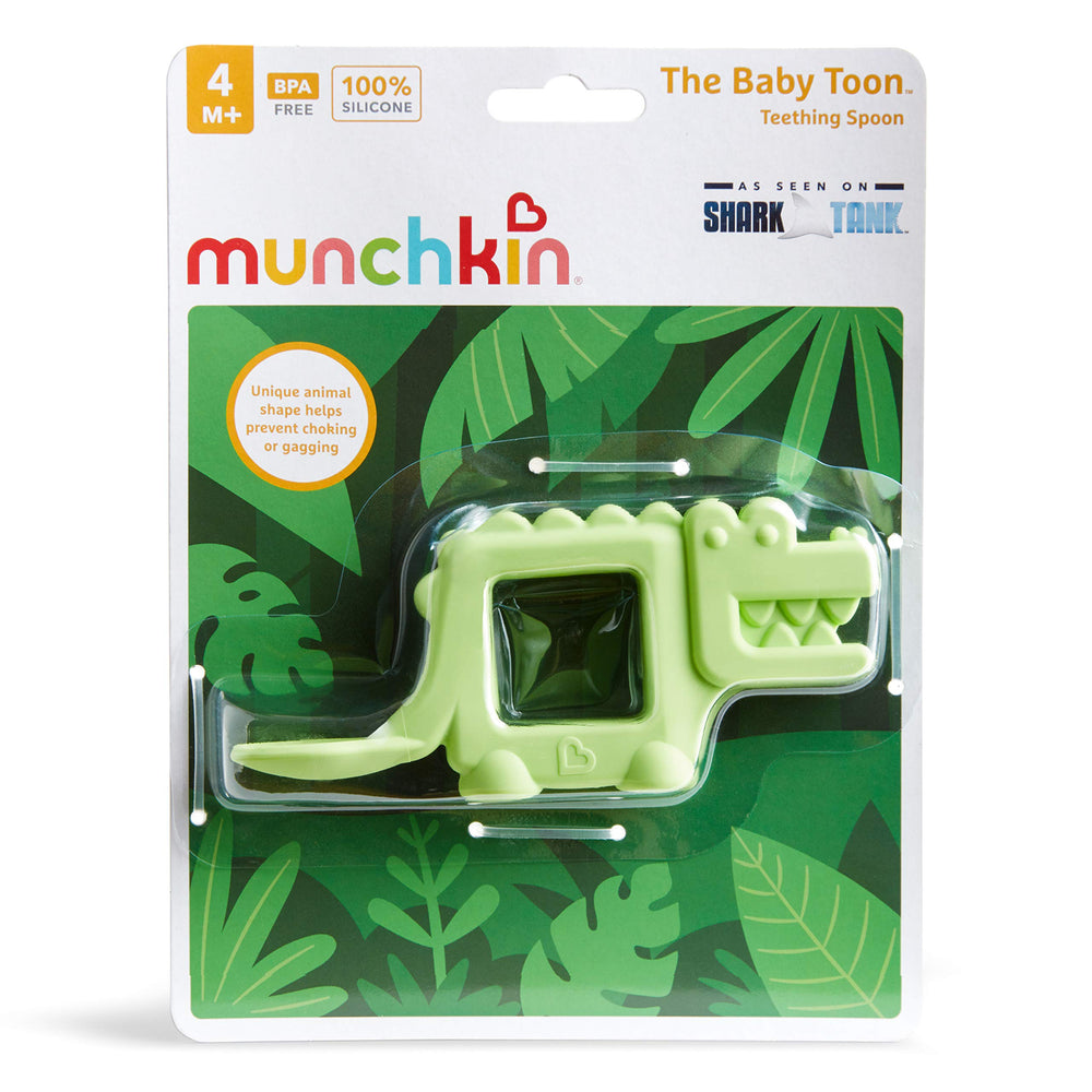 Munchkin Baby Toon Alligator suitable for 4 months and up.