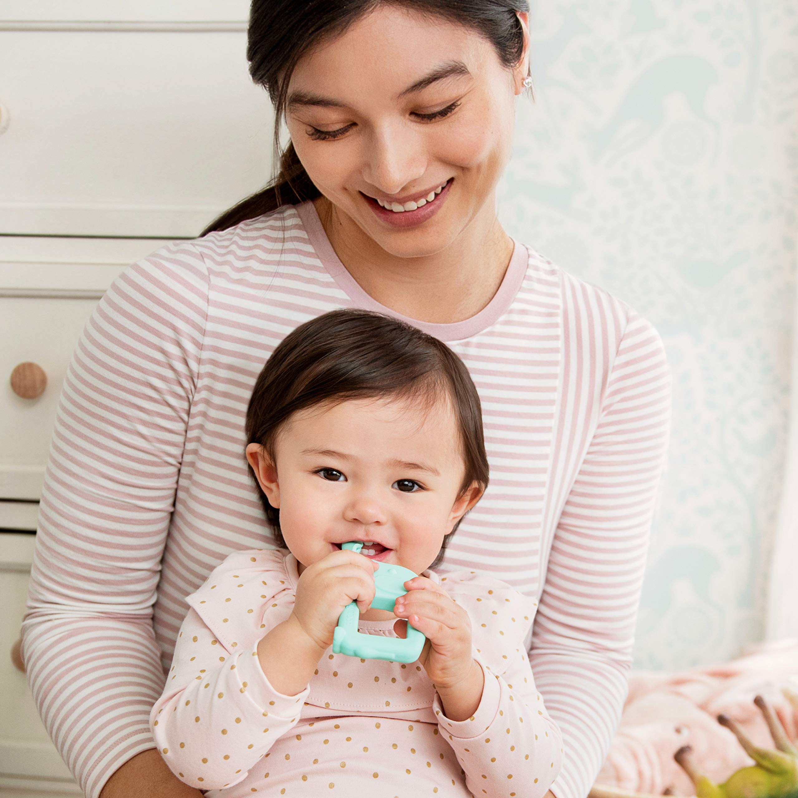 Munchkin Baby Toon easy-grip silicone spoon designed for tiny hands and gums