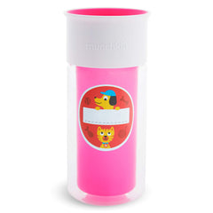 Munchkin Miracle 360 customizable sticker area to write a name