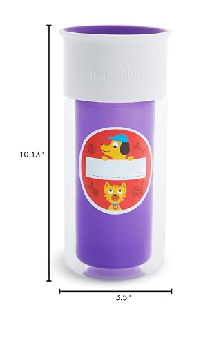 Durable lid and cap on Munchkin Miracle 360 cup for daily use