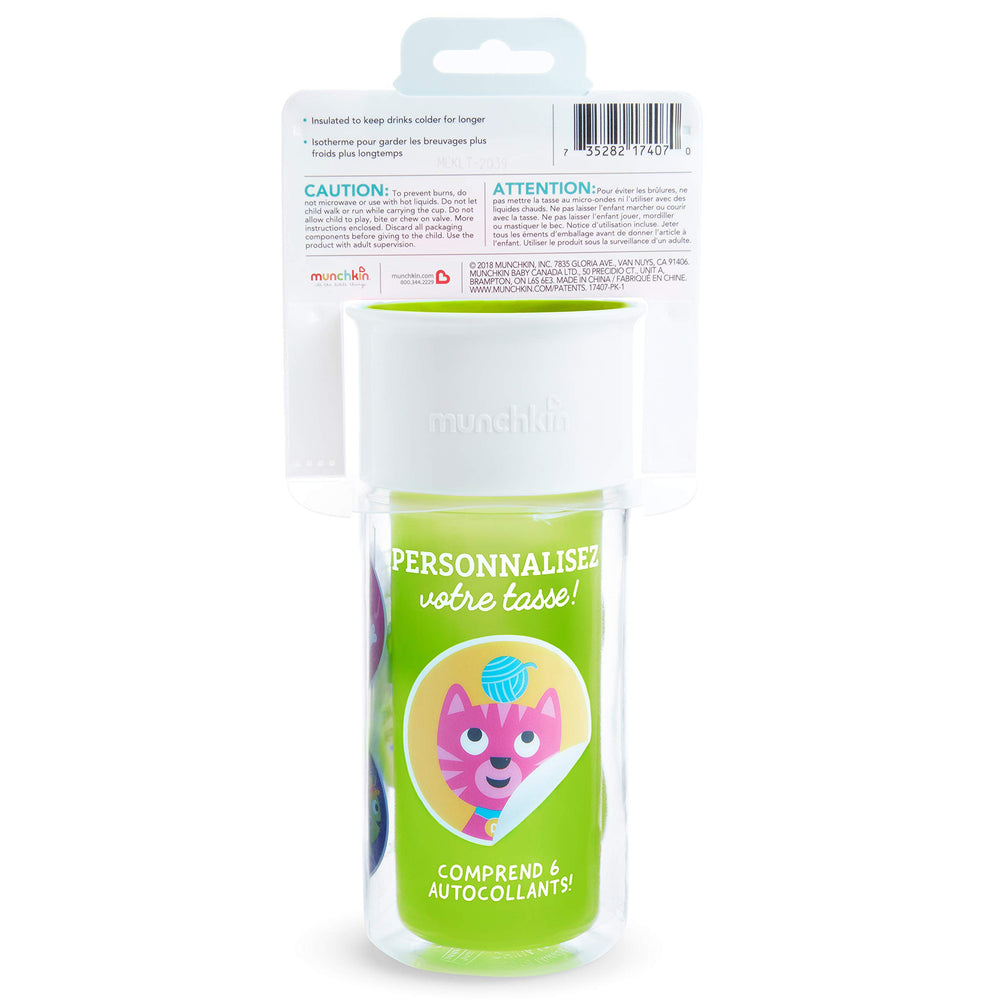 Spill-proof lid and insulation suit daycare use.