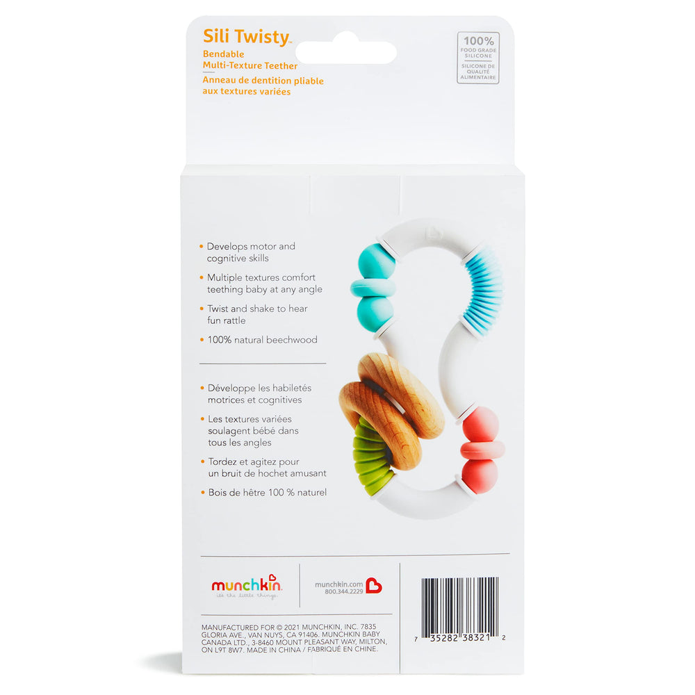 Munchkin Sili Twisty baby toy supports early learning and imaginative play