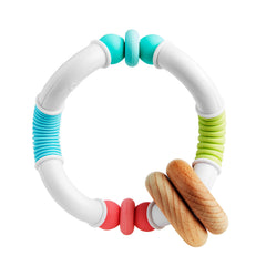 Munchkin Sili Twisty multi-texture teether with ridges for gum relief