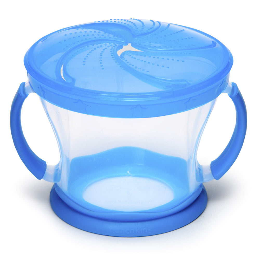 Munchkin Snack Catcher 9oz capacity for travel snacking.