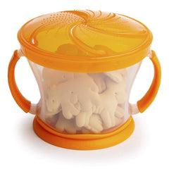 Munchkin Snack Catcher includes name-label area for kid.