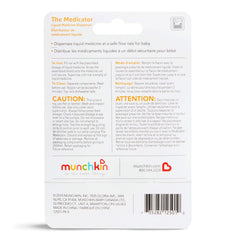 Munchkin The Medicator blue unit shown on the top rack, suitable for dishwashers.