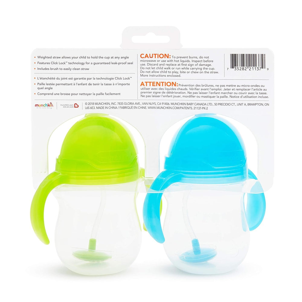 Munchkin Weighted Straw Cup gift-ready-packaging makes a thoughtful baby gift.
