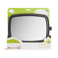 Munchkin wide-angle, clear-view design helps monitor your baby without taking eyes off the road.