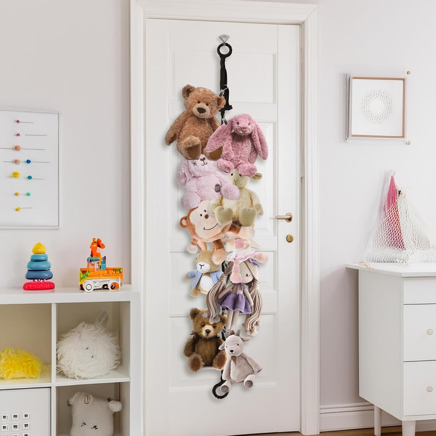 Munzong adjustable hardware with removable clips for flexible sizing.