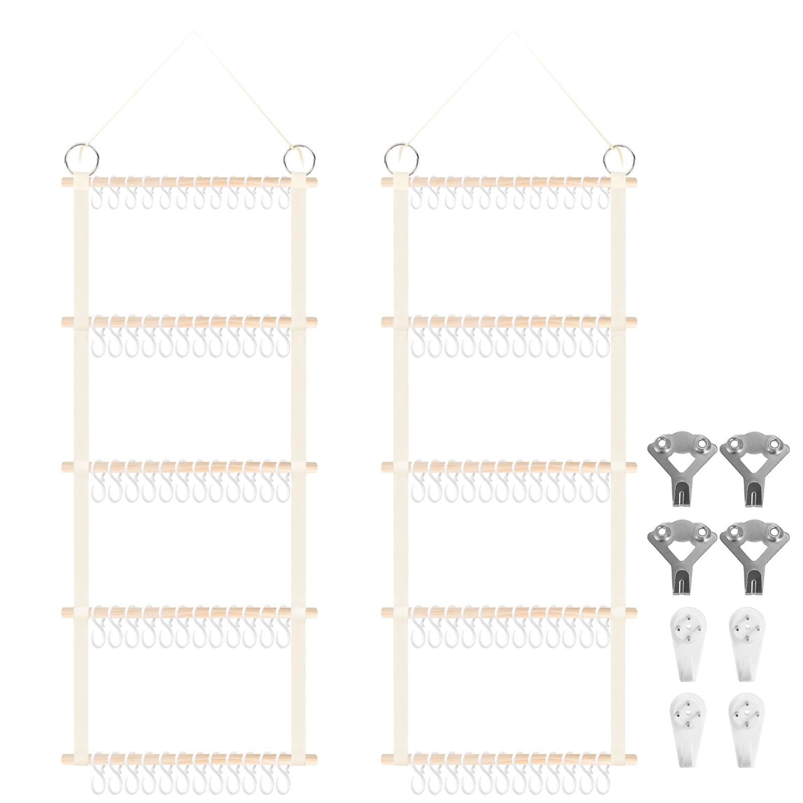 Munzong headband holder on wall for quick access to bows.
