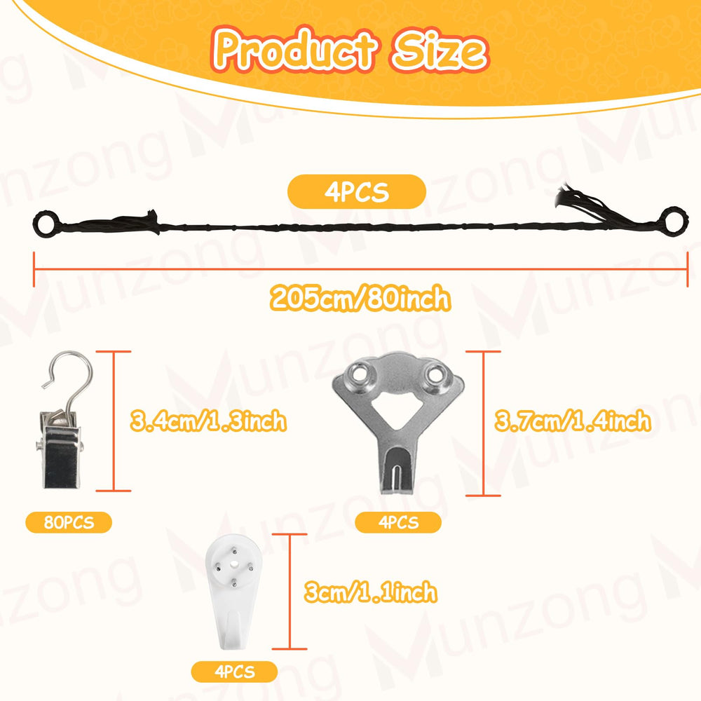 Munzong 4-piece hanging toy organizer keeps items accessible and tidy