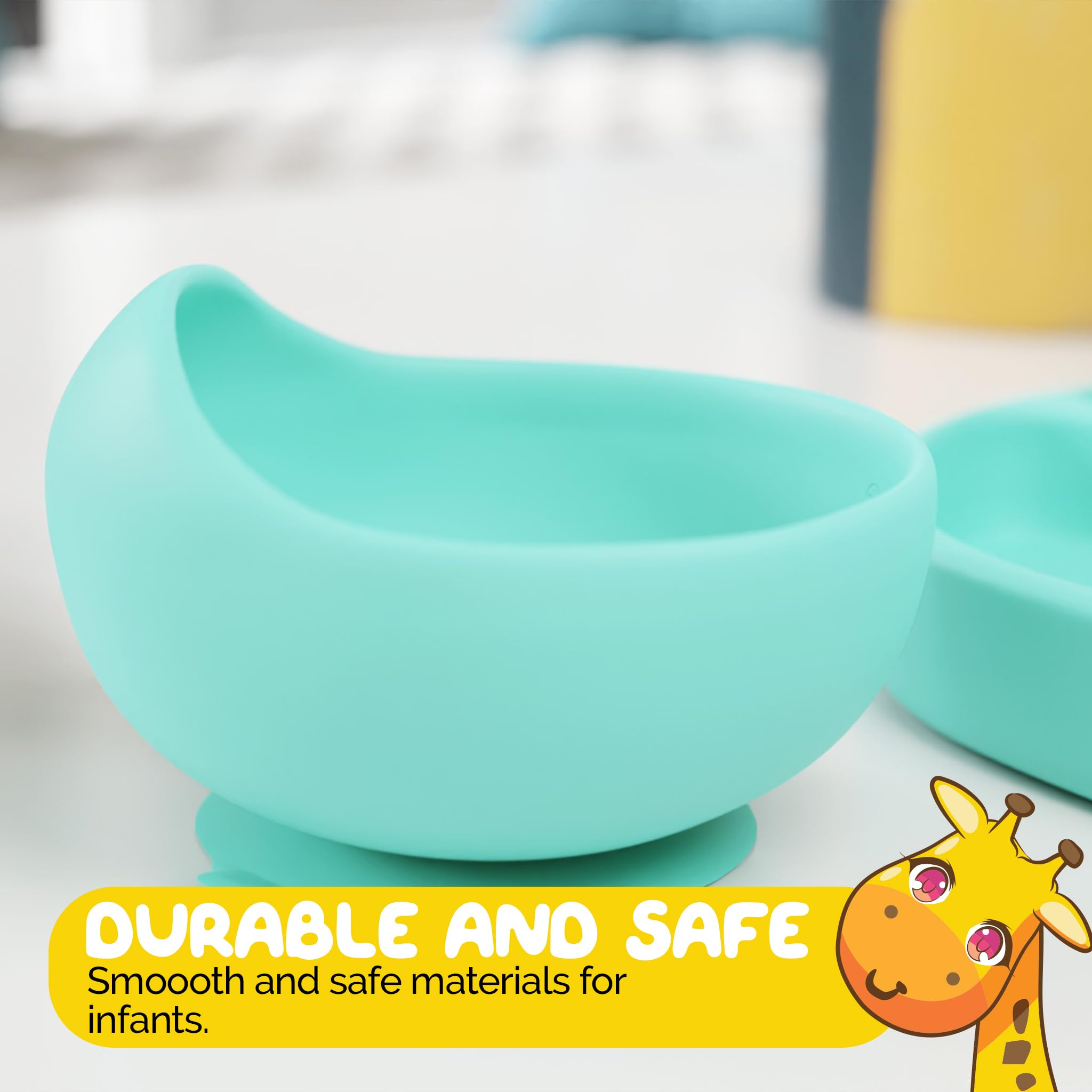 Muqee Peeko anti-slip bottom keeps bowl steady
