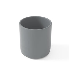 Muqee Peeko baby cup in pebble gray with easy-grip design for independent feeding