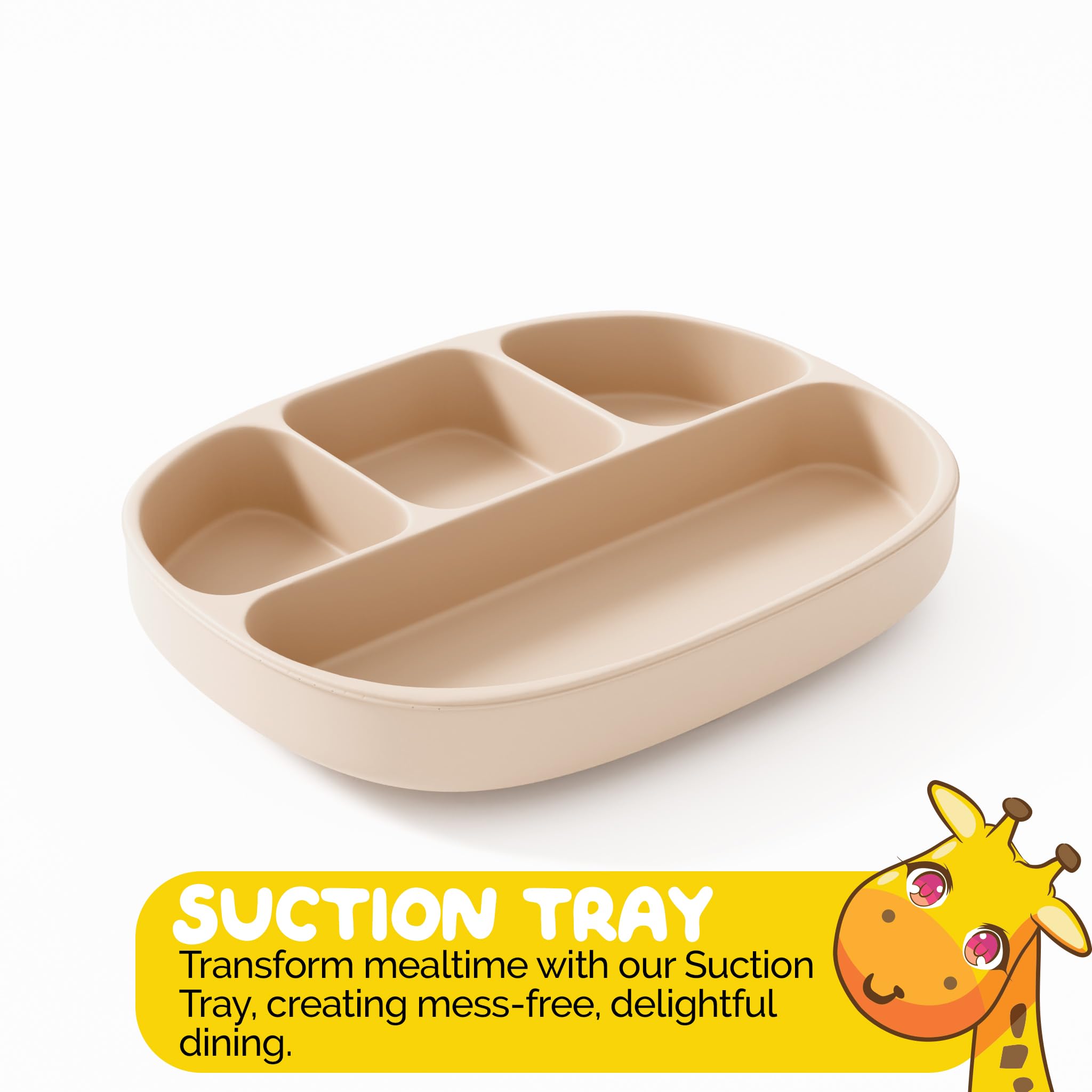 Muqee Peeko baby suction bowl reduces spills during feeds