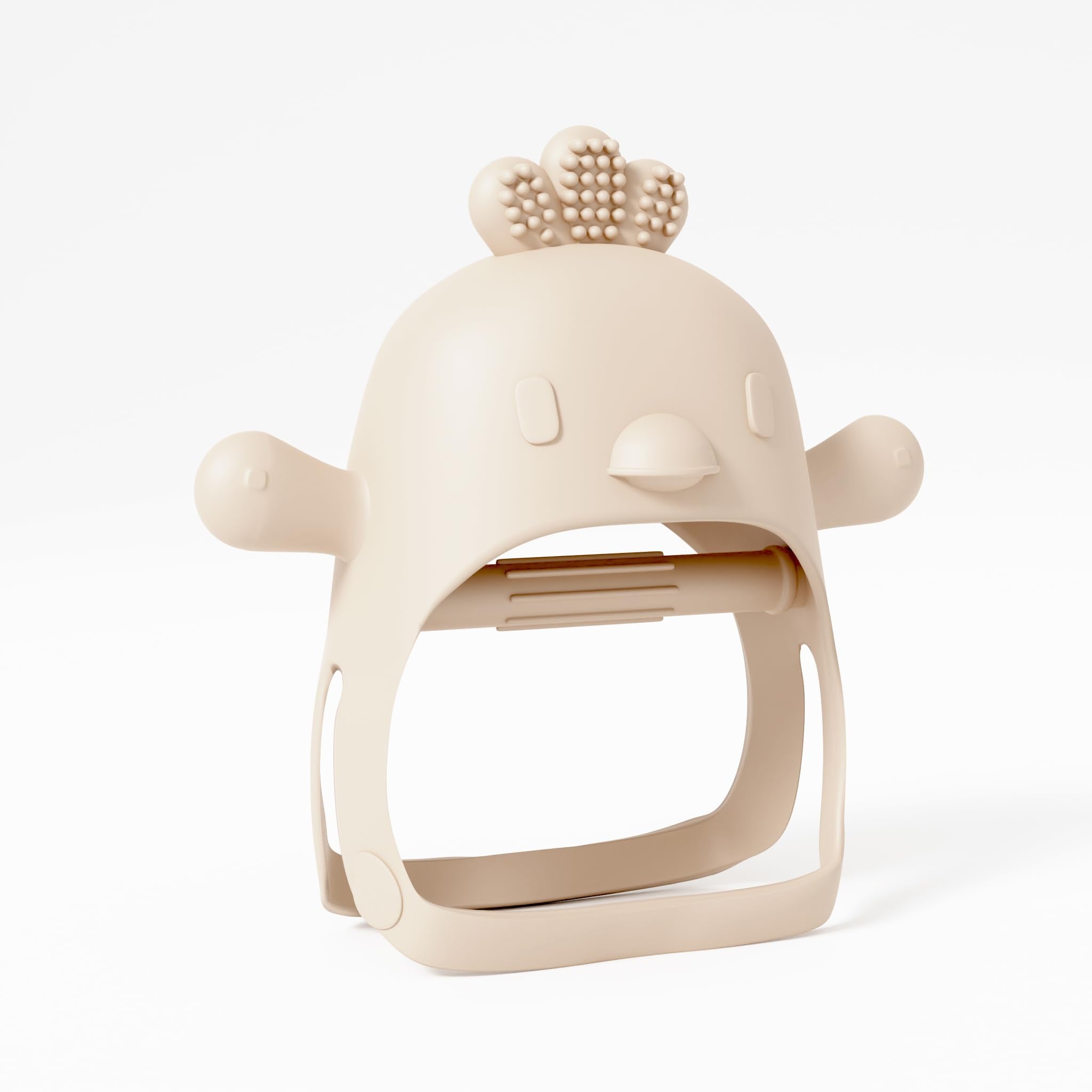 Muqee Peeko teether in dishwasher-safe design for easy cleanup.