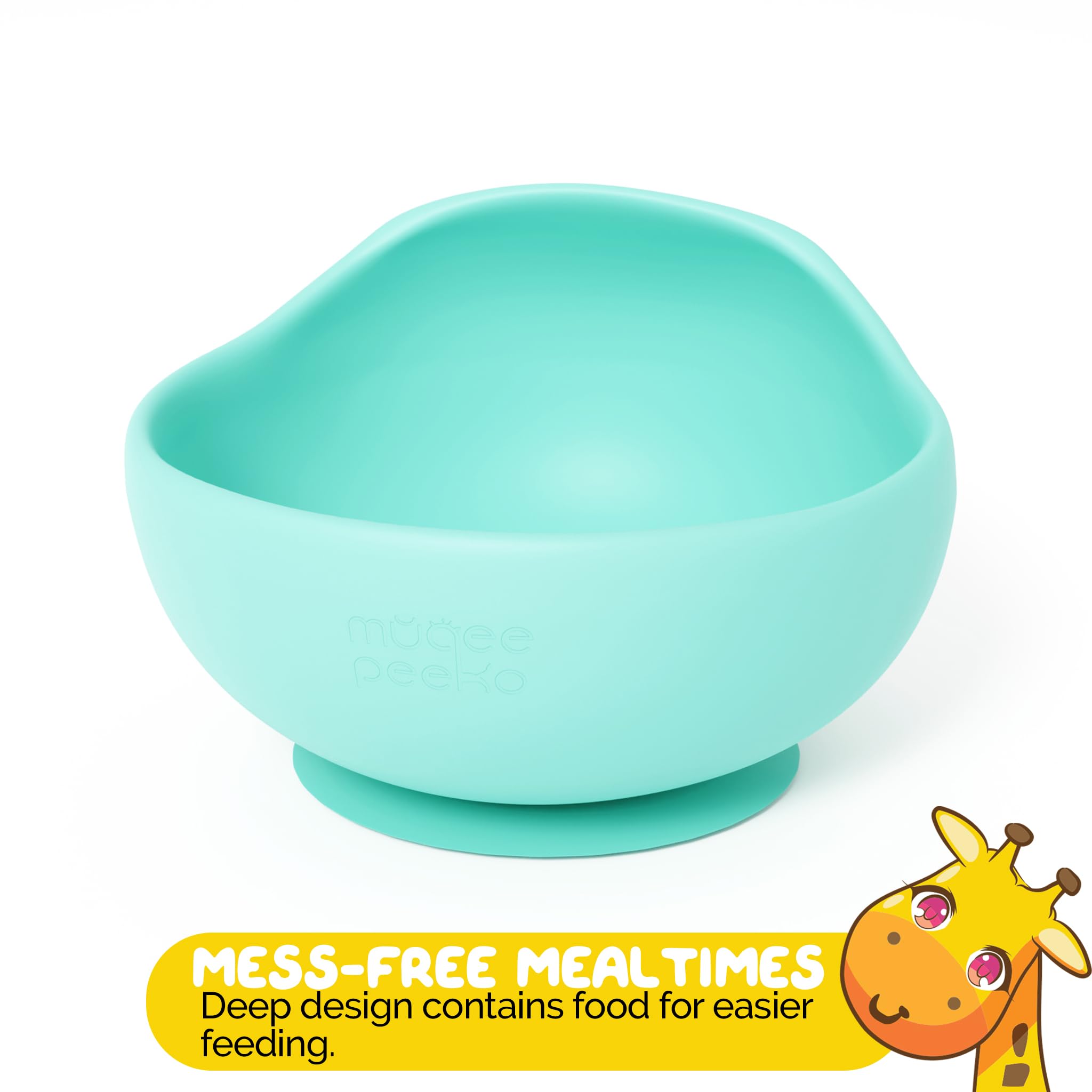 Muqee Peeko durable silicone bowls for everyday use