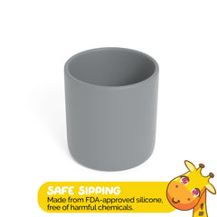Muqee Peeko silicone toddler sippy cup highlighting soft, durable material