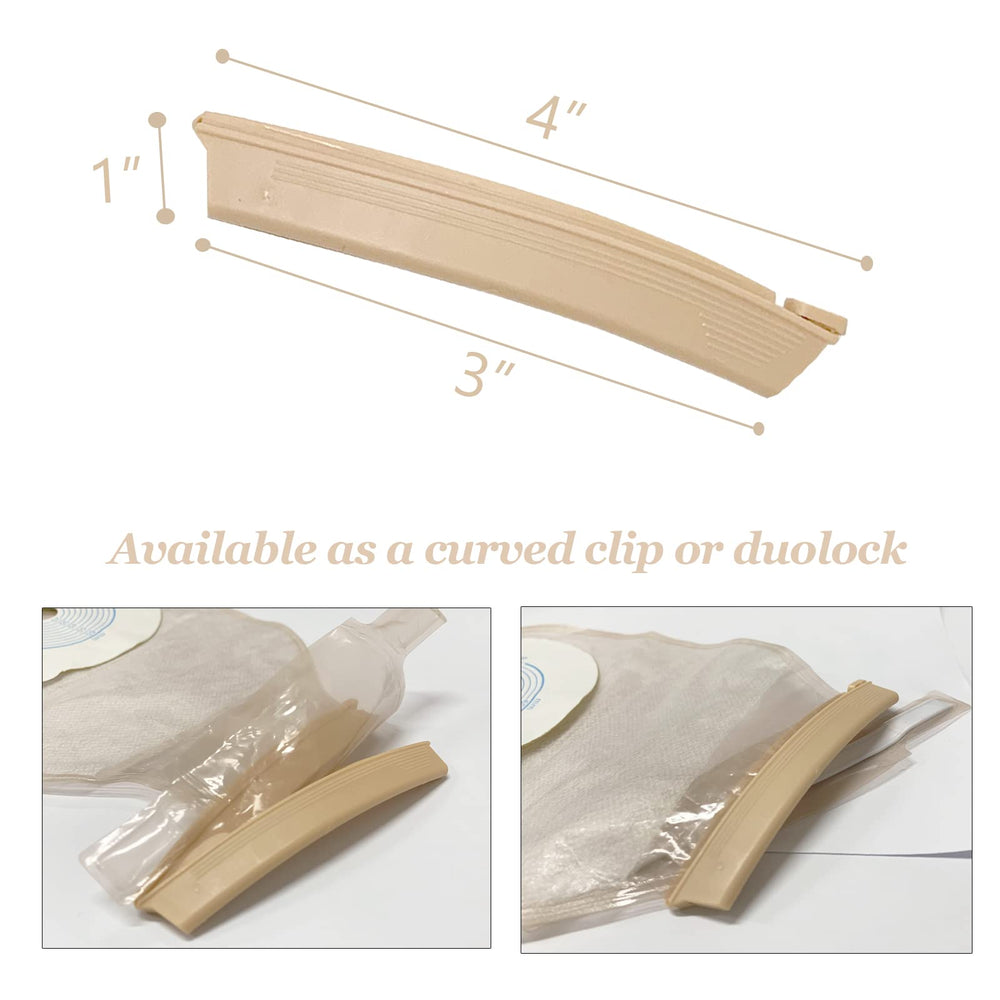MUROCEA curved-tail clip follows body contours for comfort.