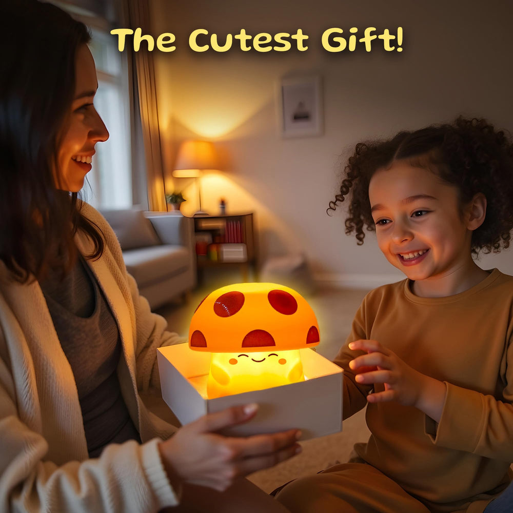 Mushi makes a charming Easter gift and mushroom decor accent.
