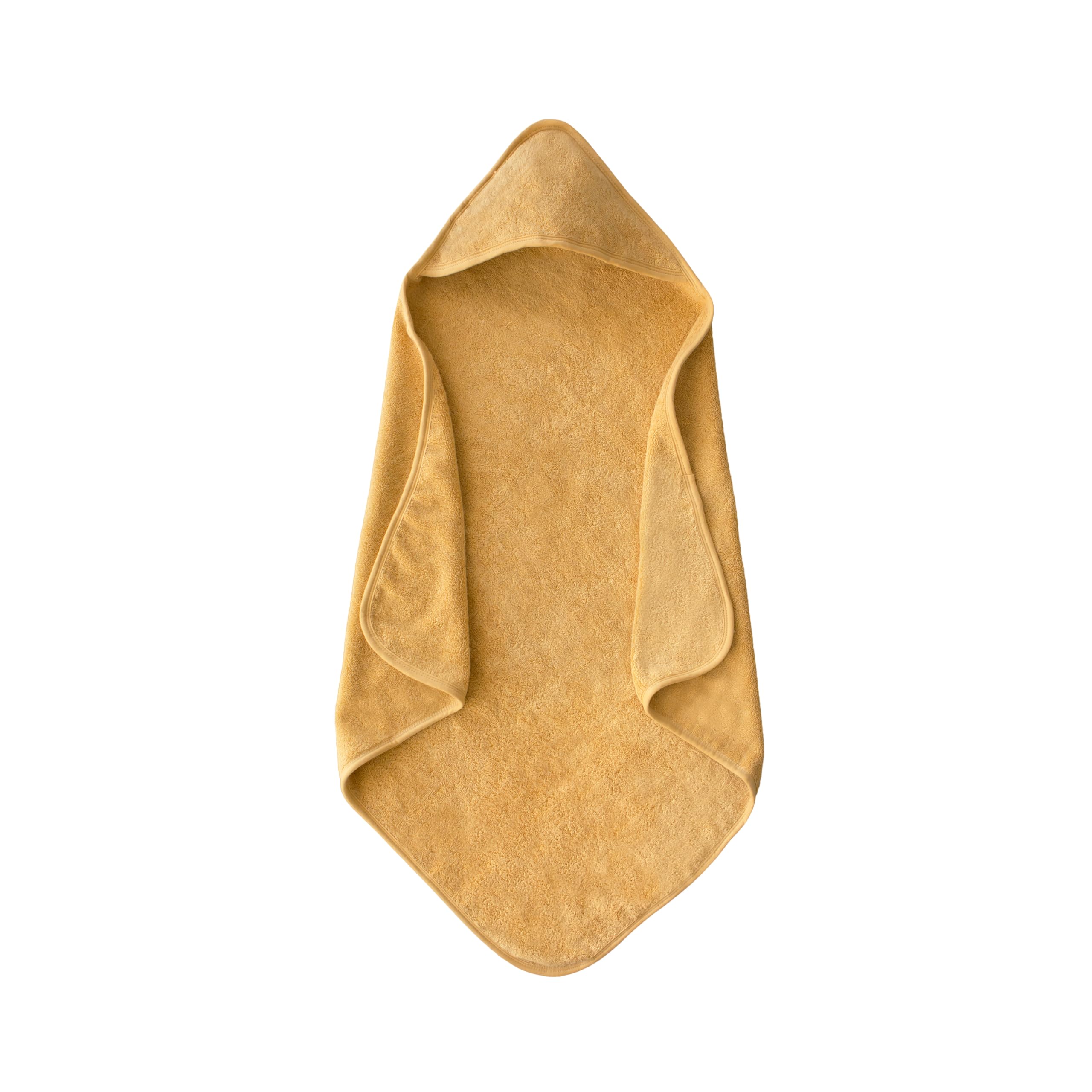 Mushie Baby Hooded Towel fabric close-up shows organic cotton softness for sensitive skin.