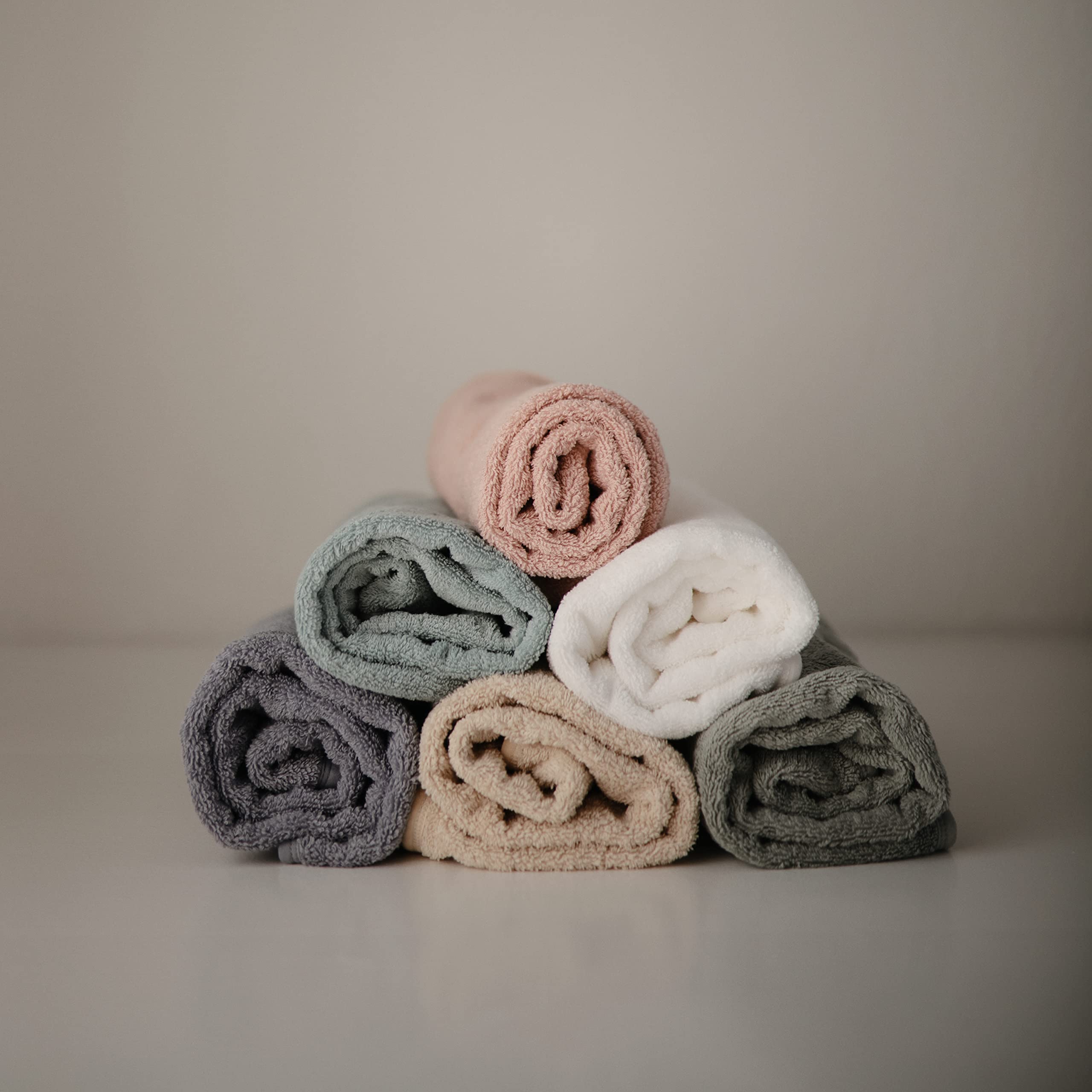 Mushie baby hooded towel Sea Mist machine washable, easy care and lasting softness.