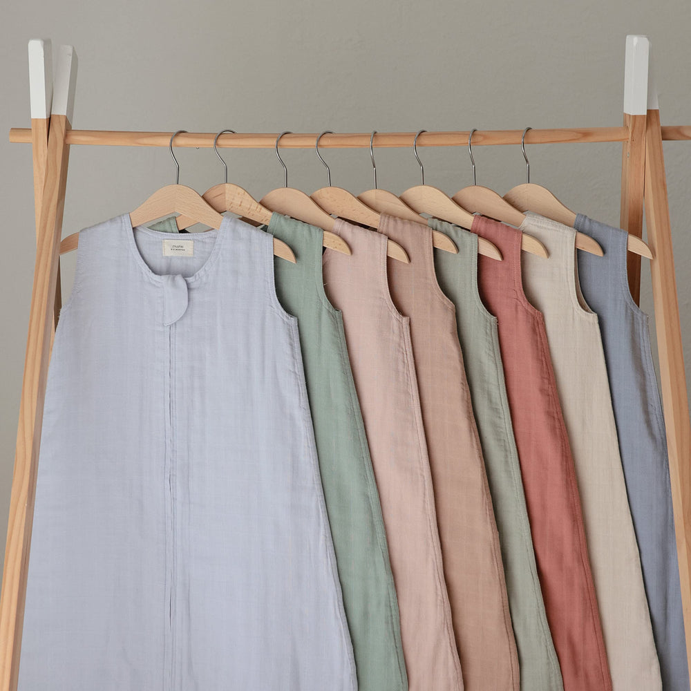 Mushie blanket made of 100% organic cotton muslin for gentle, breathable sleep.