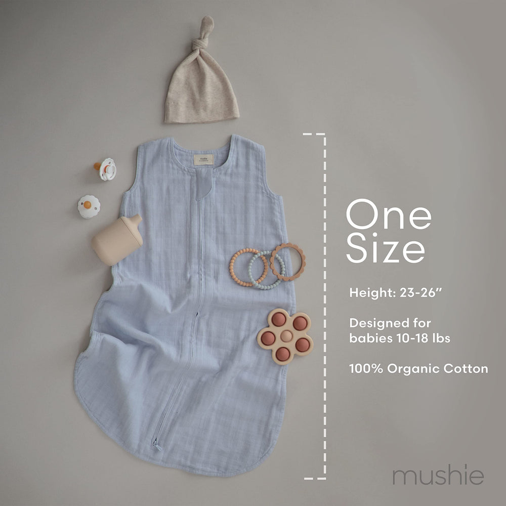Mushie care guide showing washing and flat-drying instructions for longevity.