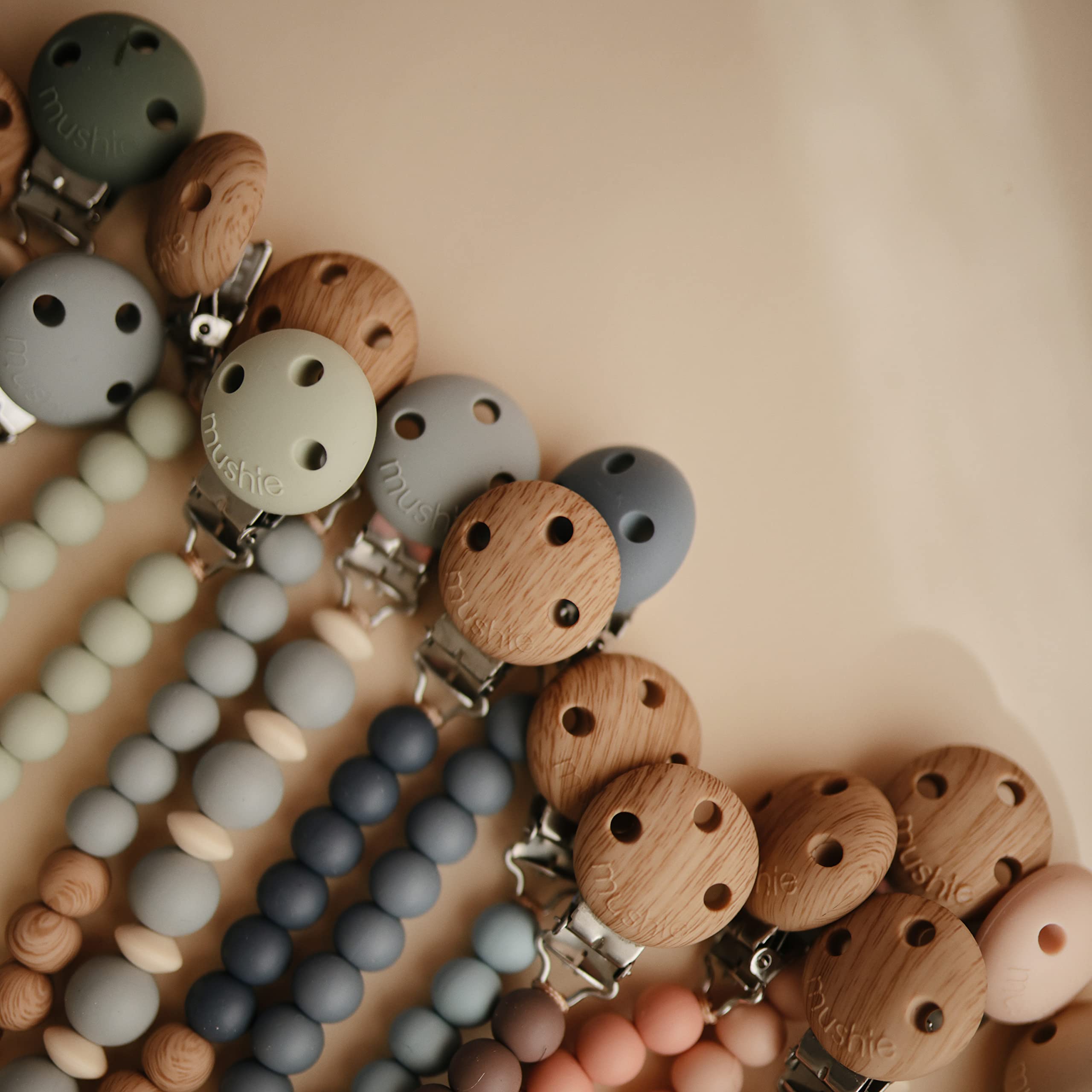 Mushie Eva packaging and story section highlights brand heritage