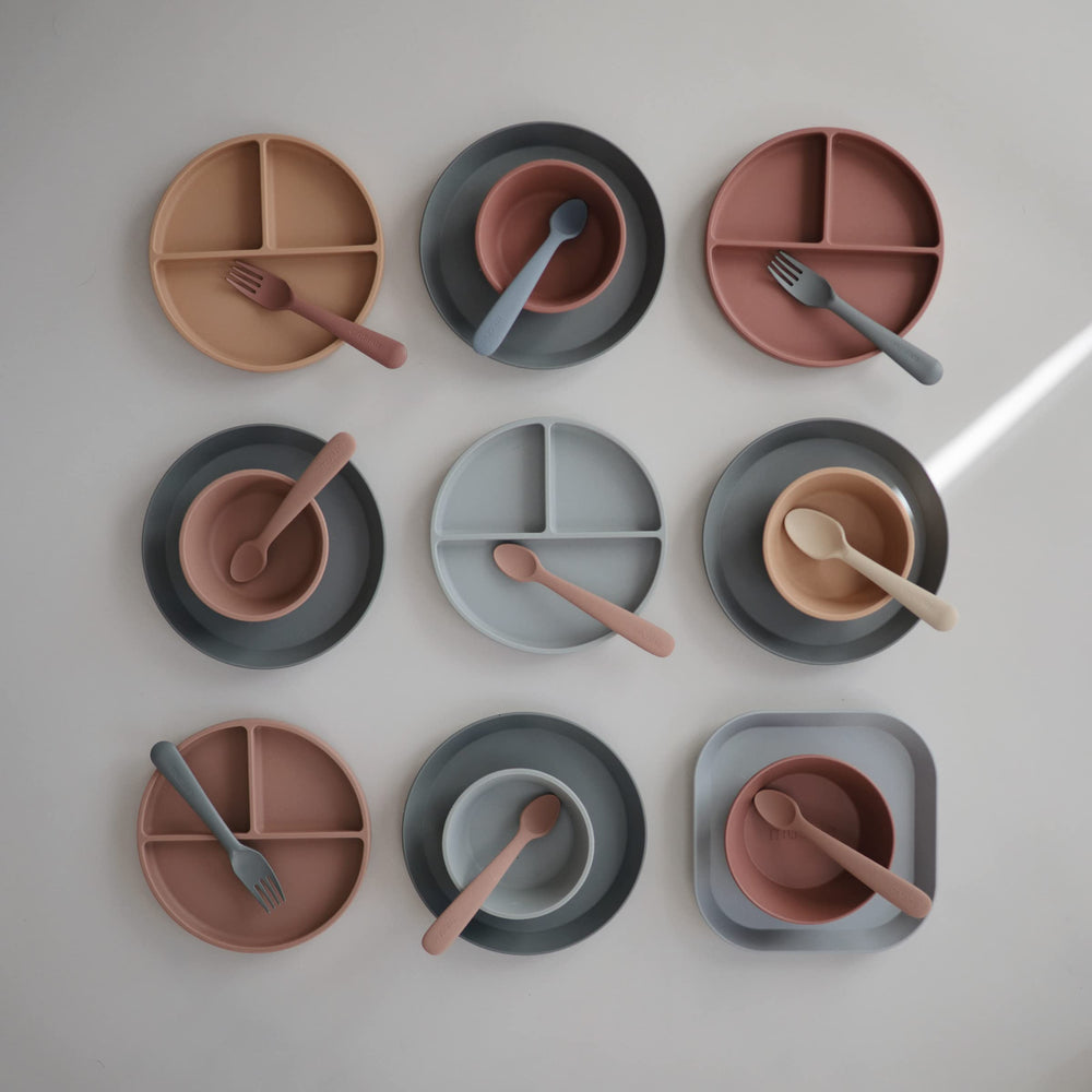 Mushie smoke-flatware made in Denmark emphasizes craftsmanship and safety