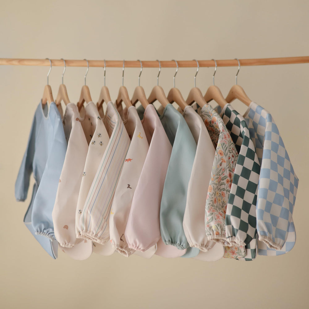 Mushie long sleeve bib sun machine-washable design for busy days