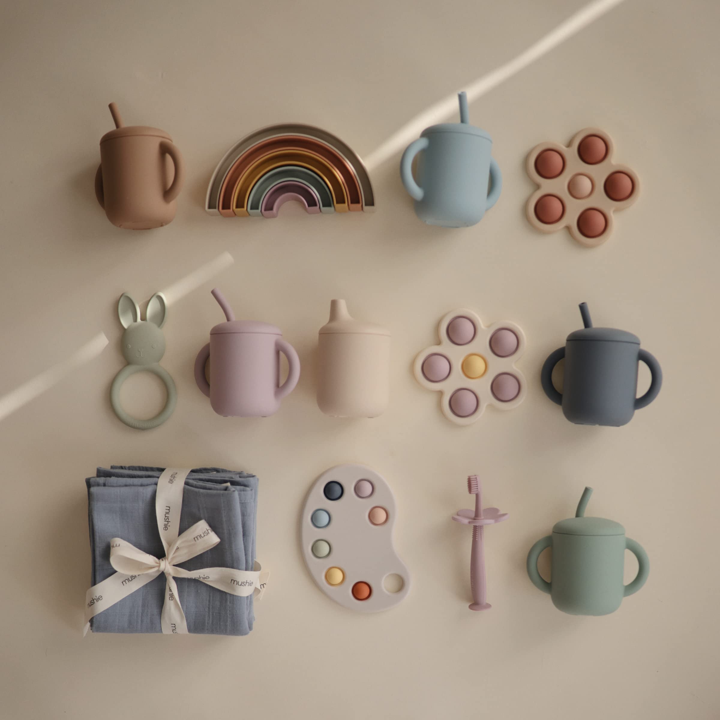 Mushie silicone is BPA, BPS, PVC, and phthalate-free for safe use.