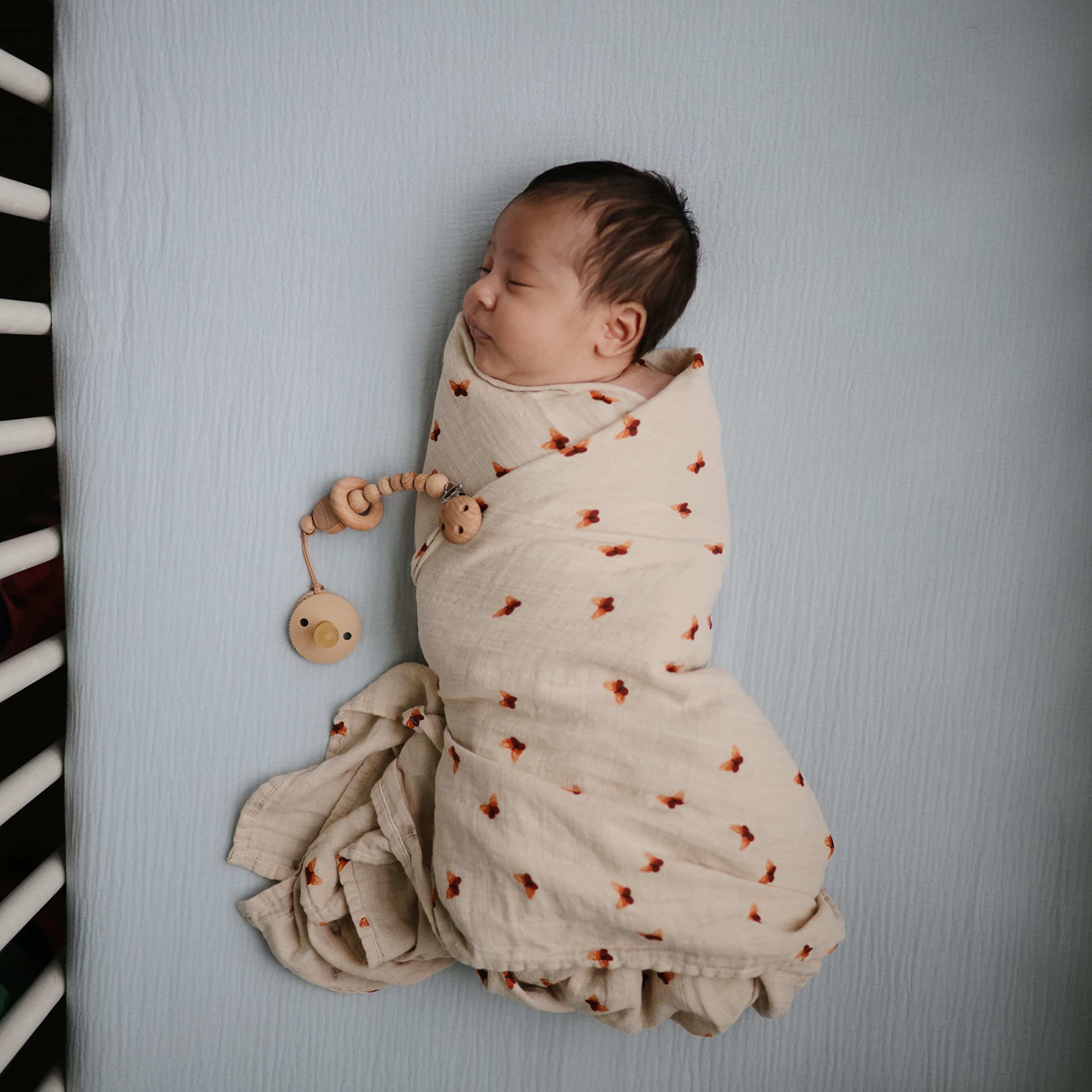 Mushie mini crib sheet fits 96.5 x 61 cm mattress