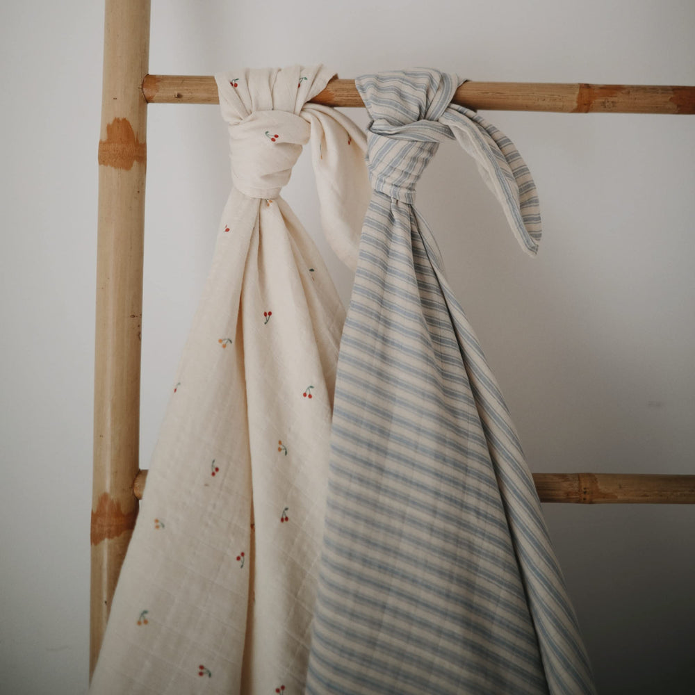 Close-up of Cherry print showing pre-washed softness on fabric
