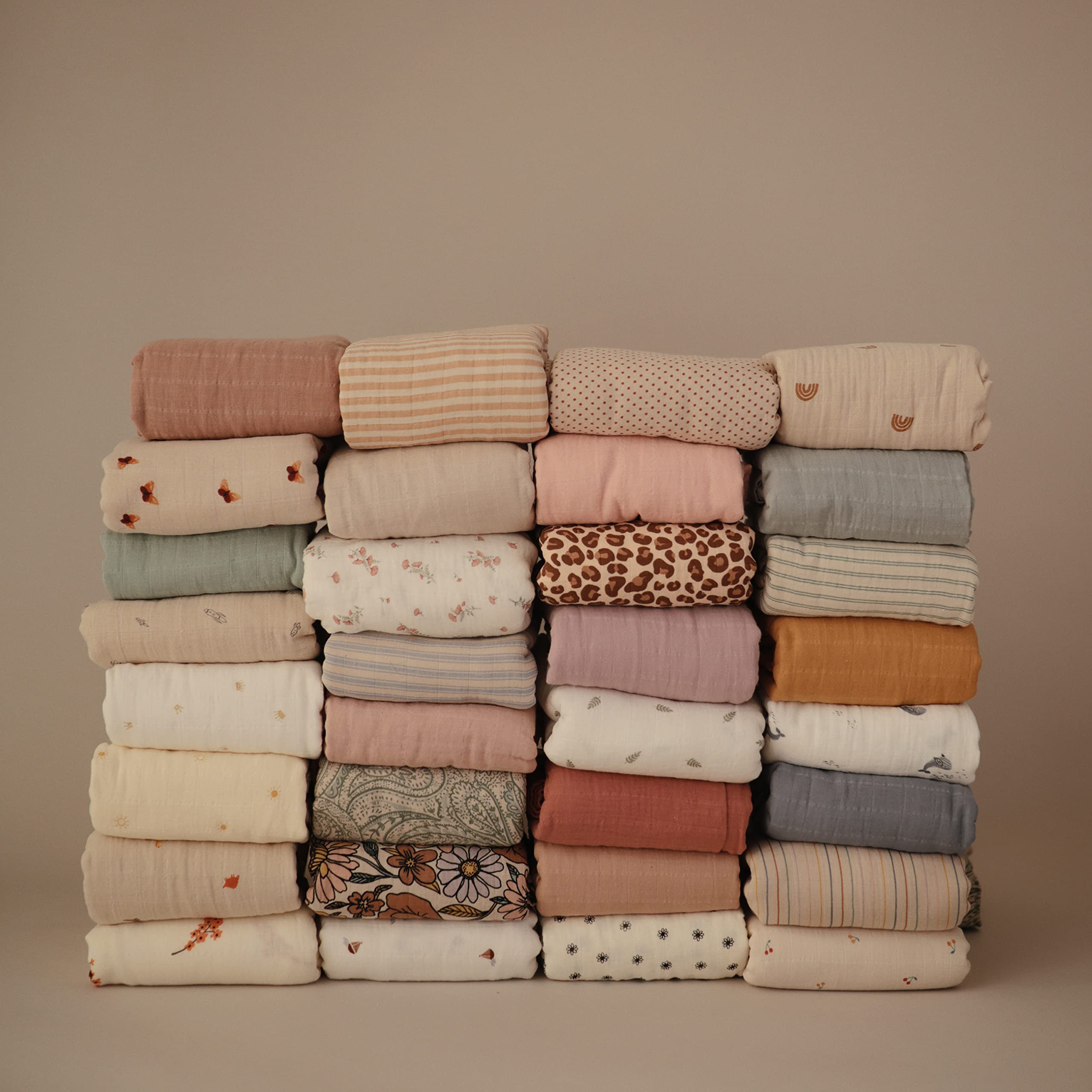 Mushie Sparrow muslin swaddle fabric remains soft after every wash.