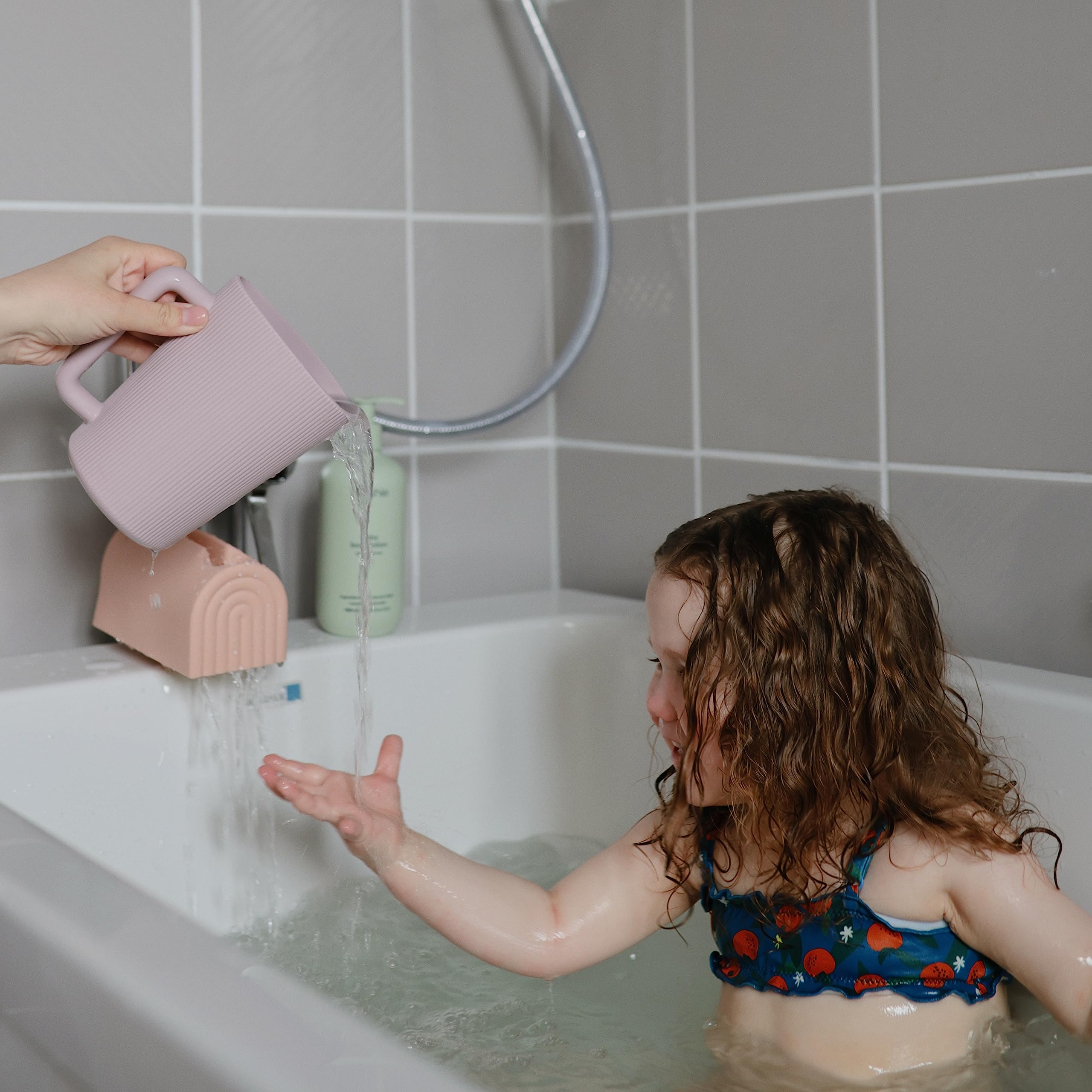 Mushie spout cover is easy to clean with mild soap and water.